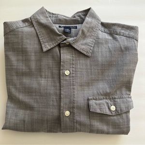 Men's Gap Gray Button down Shirt  Slim Fit M